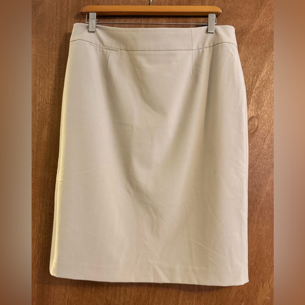 Calvin Klein Beige Pencil Skirt